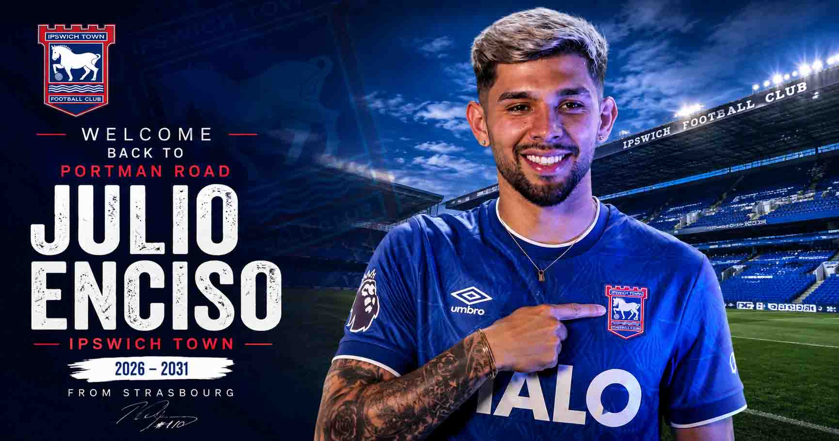 Julio Enciso Welcomed to Ipswich Town خوليو إنسيسو