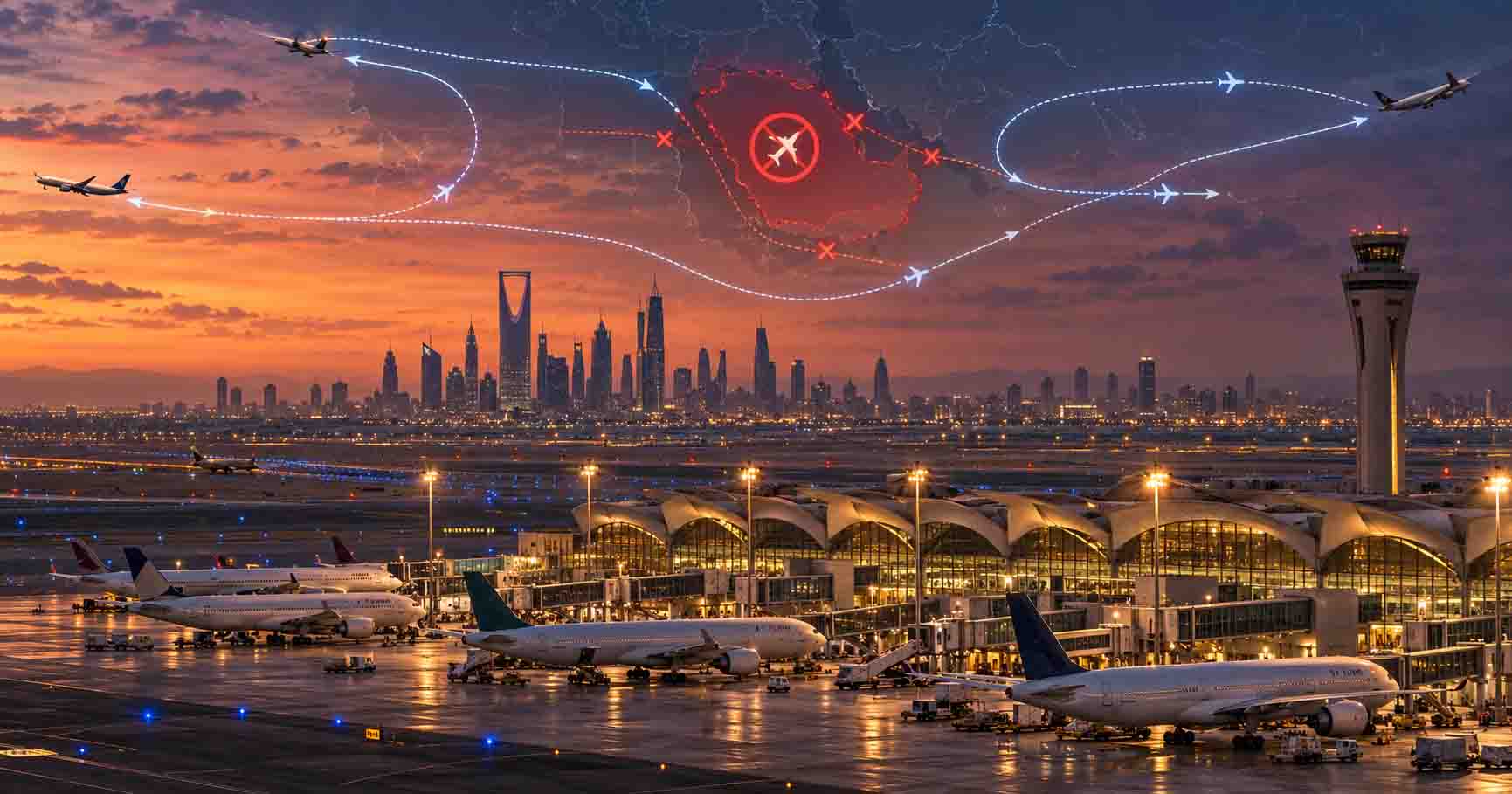مطار الرياض مغلق Riyadh Airport
