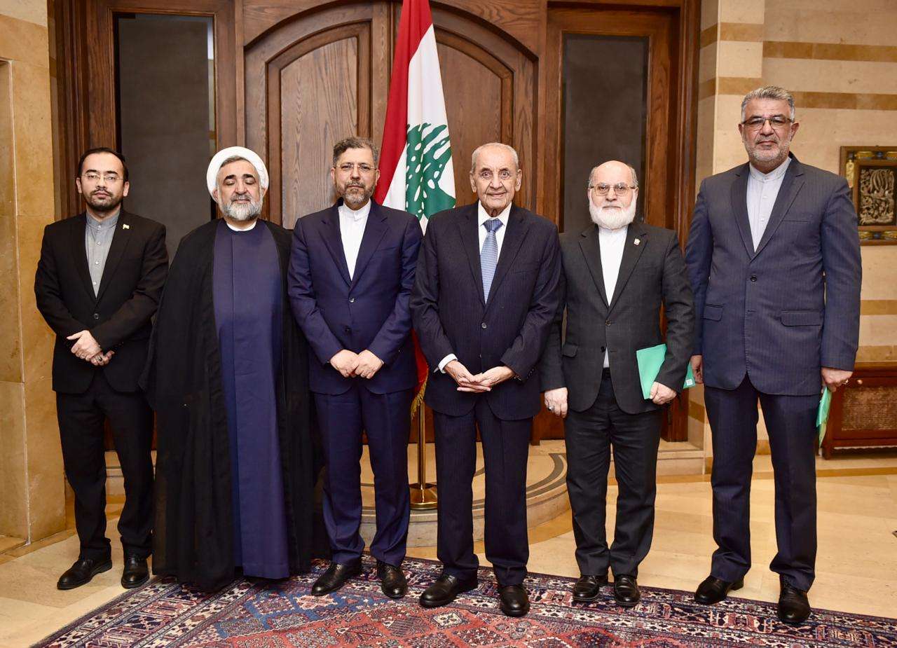 Iranian Deputy Foreign Minister Saeed Khatibzadeh and the accompanying delegation